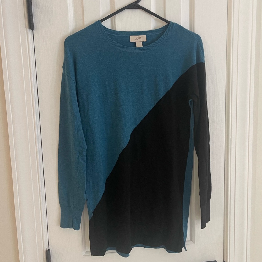 Blue & black sweater